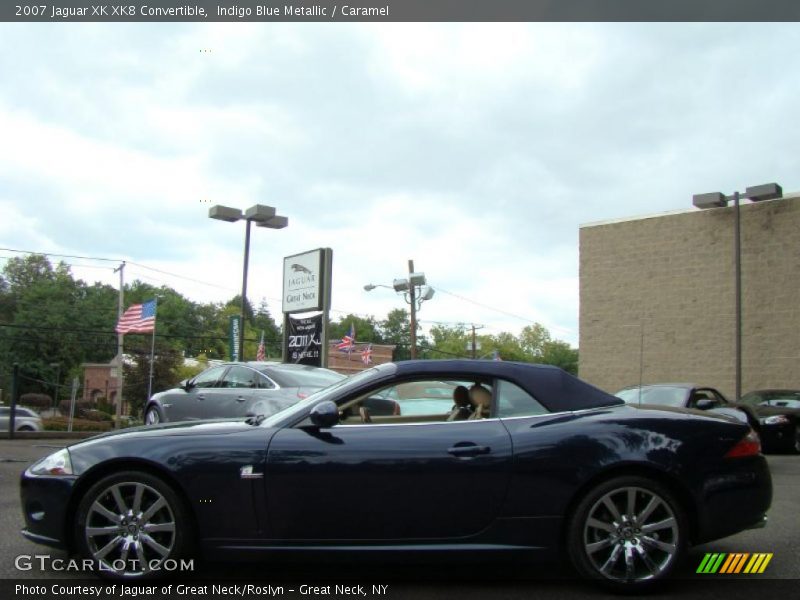 Indigo Blue Metallic / Caramel 2007 Jaguar XK XK8 Convertible