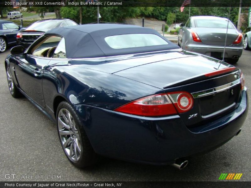 Indigo Blue Metallic / Caramel 2007 Jaguar XK XK8 Convertible