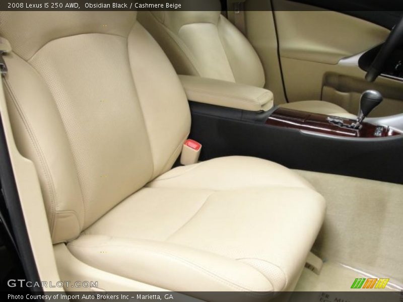 Obsidian Black / Cashmere Beige 2008 Lexus IS 250 AWD
