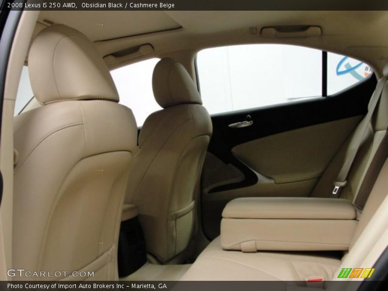 Obsidian Black / Cashmere Beige 2008 Lexus IS 250 AWD