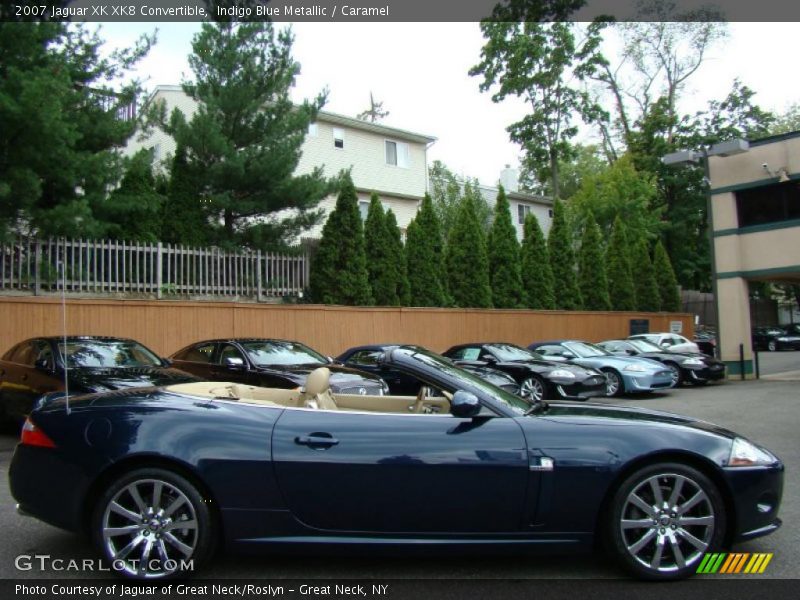 Indigo Blue Metallic / Caramel 2007 Jaguar XK XK8 Convertible