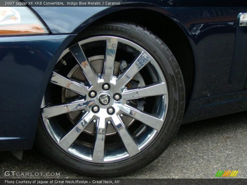 Indigo Blue Metallic / Caramel 2007 Jaguar XK XK8 Convertible