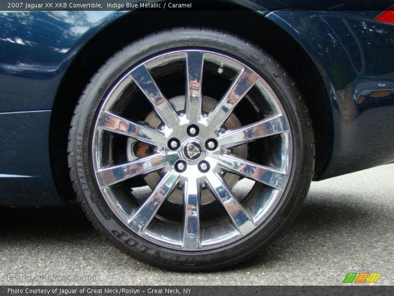 Indigo Blue Metallic / Caramel 2007 Jaguar XK XK8 Convertible