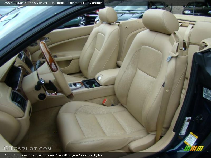 Indigo Blue Metallic / Caramel 2007 Jaguar XK XK8 Convertible