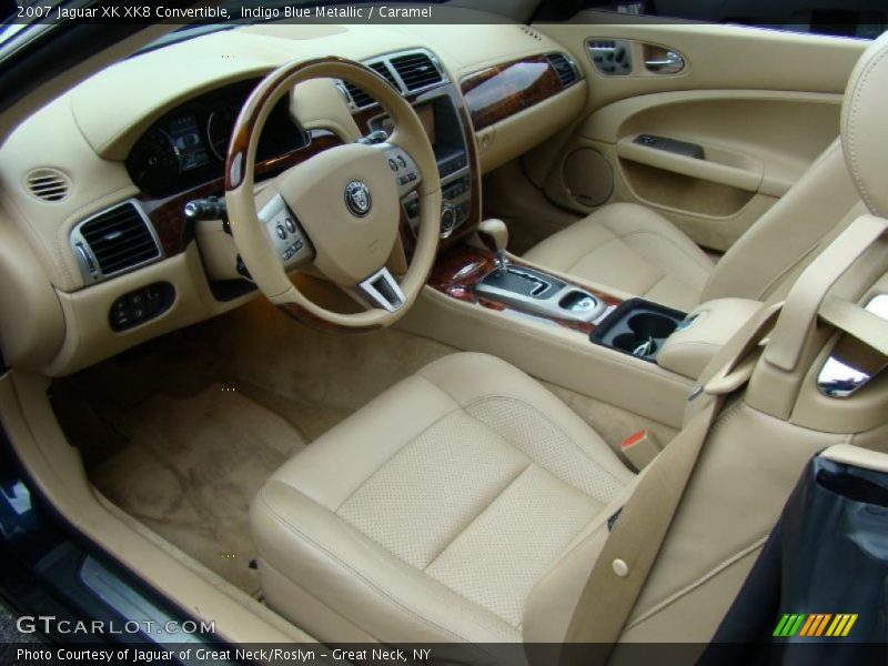 Indigo Blue Metallic / Caramel 2007 Jaguar XK XK8 Convertible