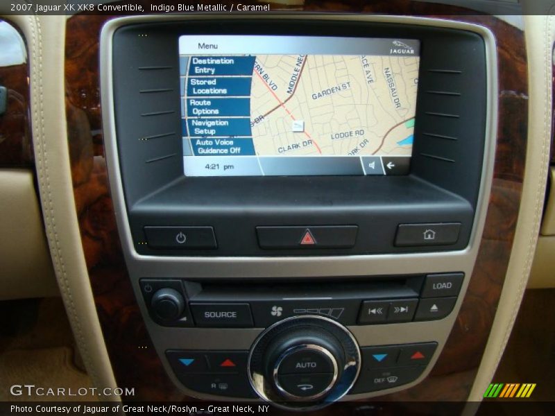 Indigo Blue Metallic / Caramel 2007 Jaguar XK XK8 Convertible