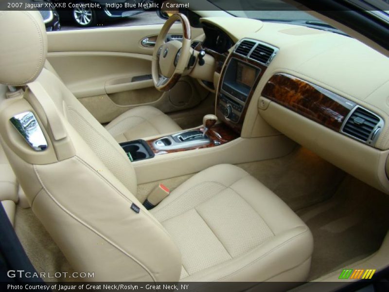 Indigo Blue Metallic / Caramel 2007 Jaguar XK XK8 Convertible