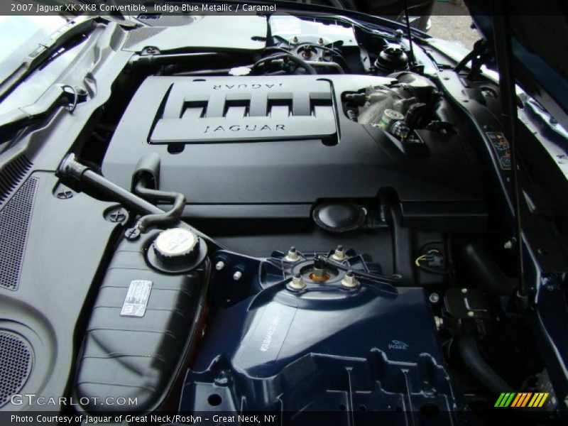 Indigo Blue Metallic / Caramel 2007 Jaguar XK XK8 Convertible