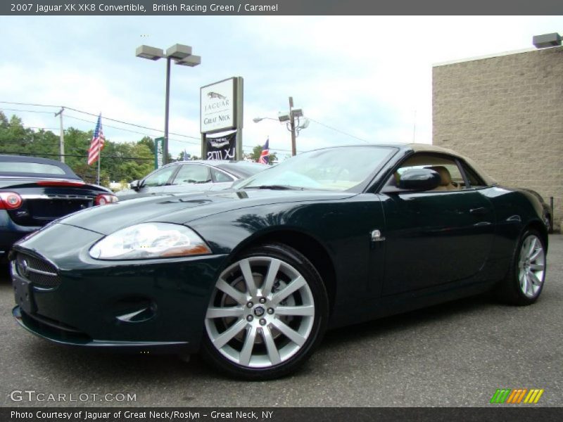 British Racing Green / Caramel 2007 Jaguar XK XK8 Convertible