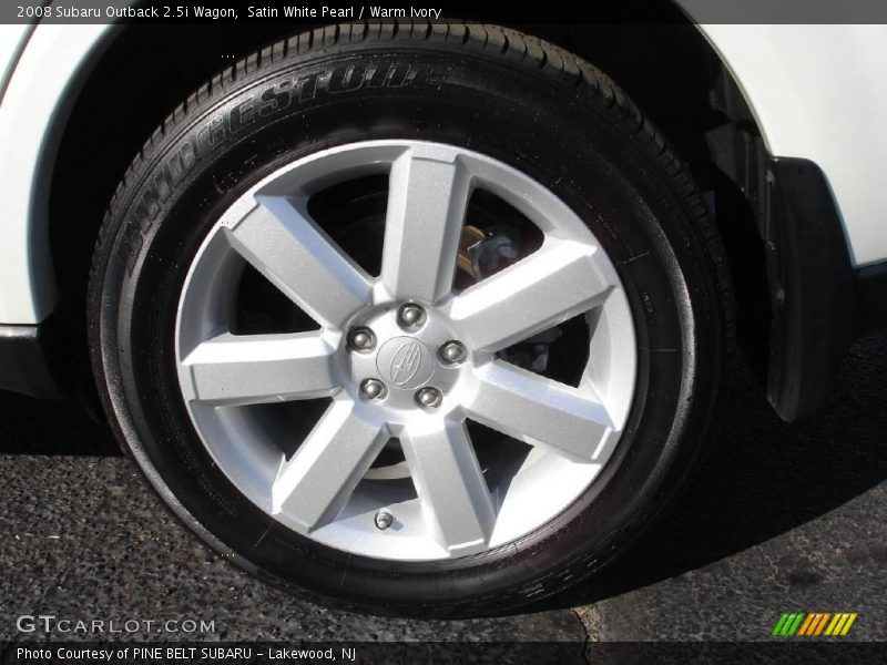 Satin White Pearl / Warm Ivory 2008 Subaru Outback 2.5i Wagon