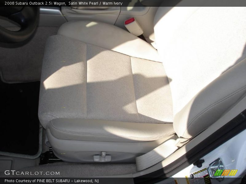 Satin White Pearl / Warm Ivory 2008 Subaru Outback 2.5i Wagon