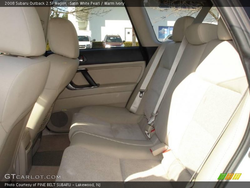 Satin White Pearl / Warm Ivory 2008 Subaru Outback 2.5i Wagon