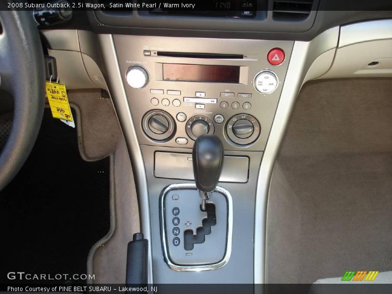 Satin White Pearl / Warm Ivory 2008 Subaru Outback 2.5i Wagon