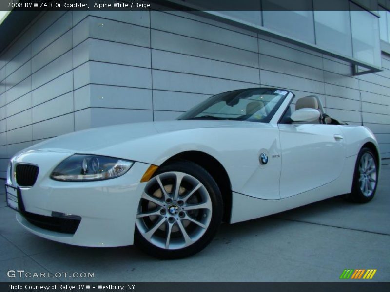 Alpine White / Beige 2008 BMW Z4 3.0i Roadster