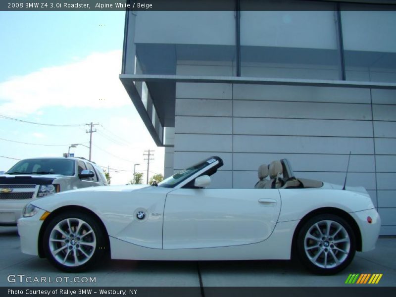 Alpine White / Beige 2008 BMW Z4 3.0i Roadster