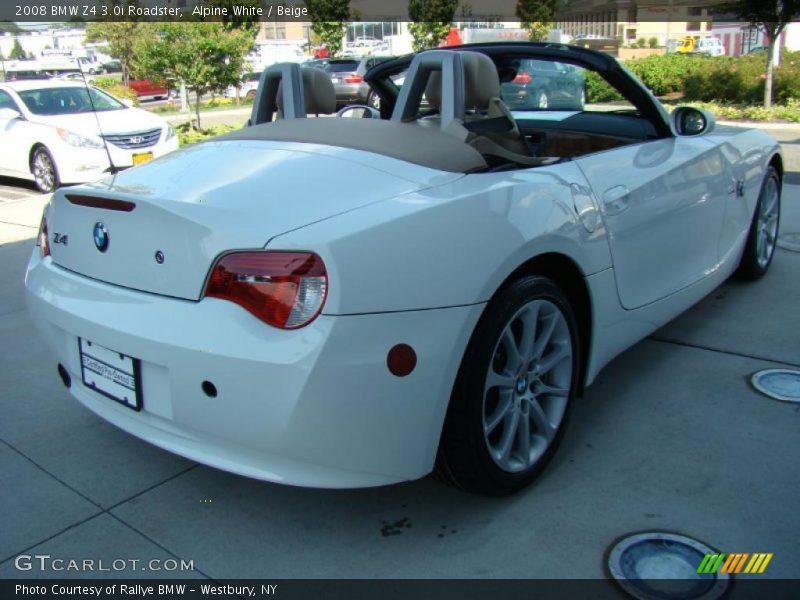 Alpine White / Beige 2008 BMW Z4 3.0i Roadster