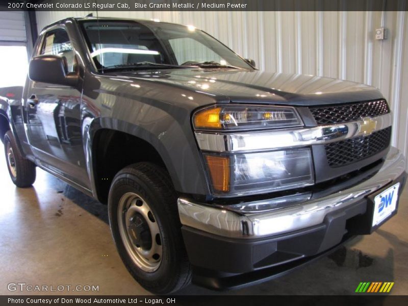 Blue Granite Metallic / Medium Pewter 2007 Chevrolet Colorado LS Regular Cab