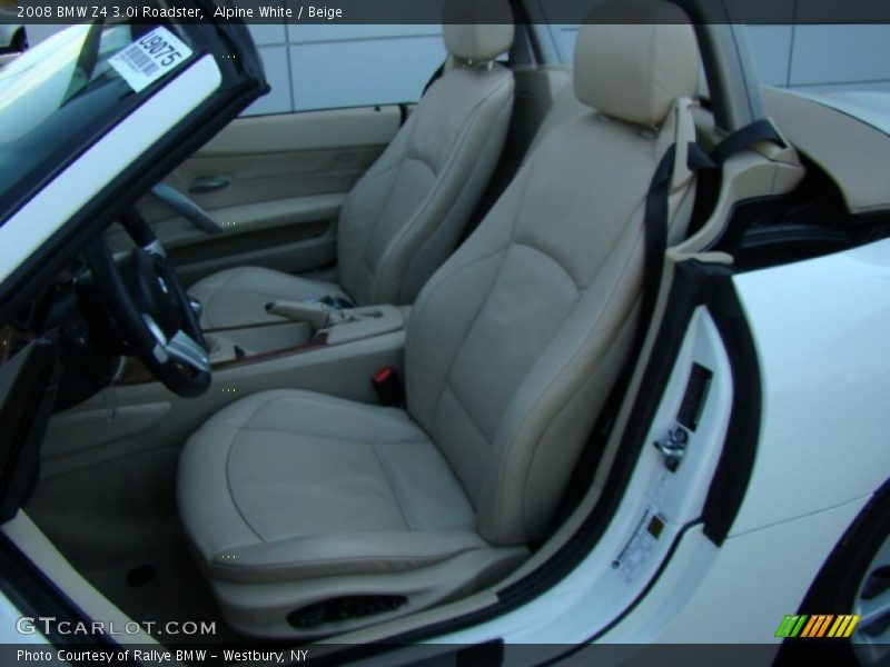 Alpine White / Beige 2008 BMW Z4 3.0i Roadster