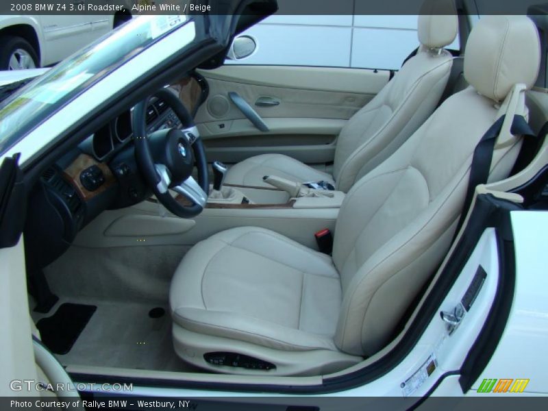 Alpine White / Beige 2008 BMW Z4 3.0i Roadster