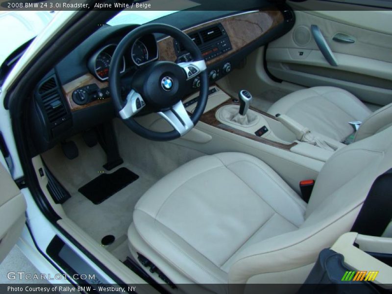 Alpine White / Beige 2008 BMW Z4 3.0i Roadster