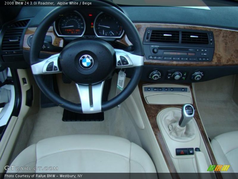 Alpine White / Beige 2008 BMW Z4 3.0i Roadster