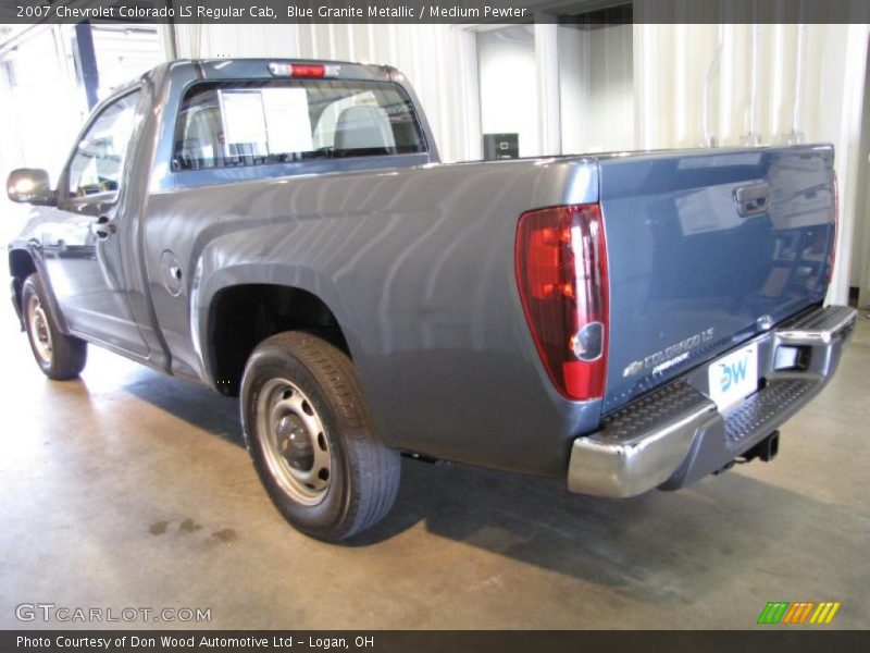 Blue Granite Metallic / Medium Pewter 2007 Chevrolet Colorado LS Regular Cab