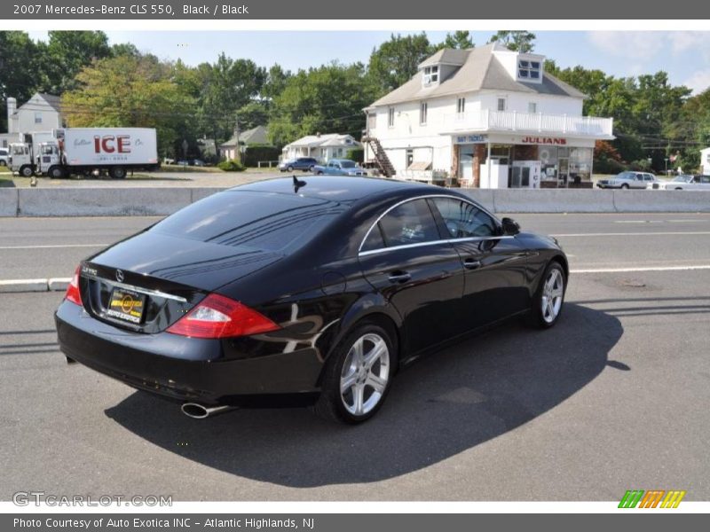 Black / Black 2007 Mercedes-Benz CLS 550