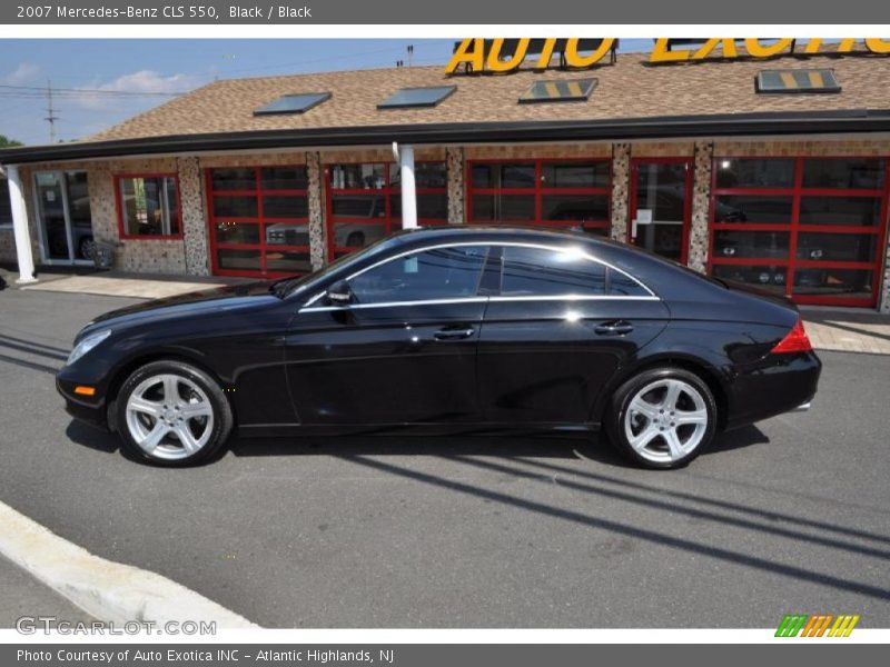 Black / Black 2007 Mercedes-Benz CLS 550