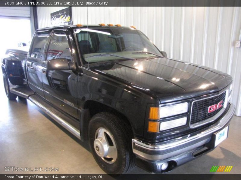 Black / Gray 2000 GMC Sierra 3500 SLE Crew Cab Dually
