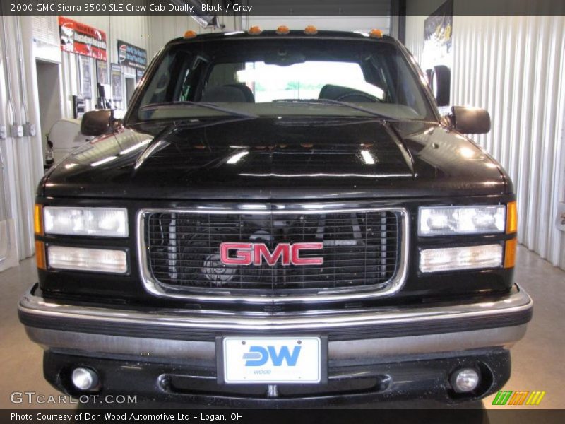 Black / Gray 2000 GMC Sierra 3500 SLE Crew Cab Dually