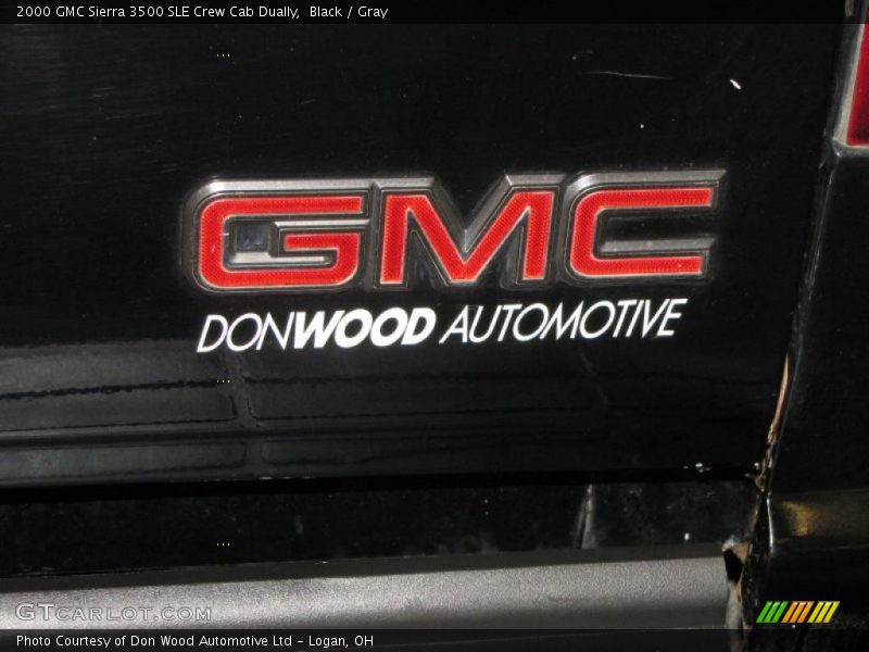 Black / Gray 2000 GMC Sierra 3500 SLE Crew Cab Dually