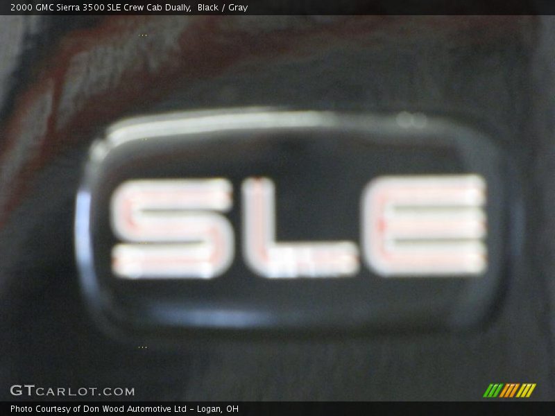 Black / Gray 2000 GMC Sierra 3500 SLE Crew Cab Dually