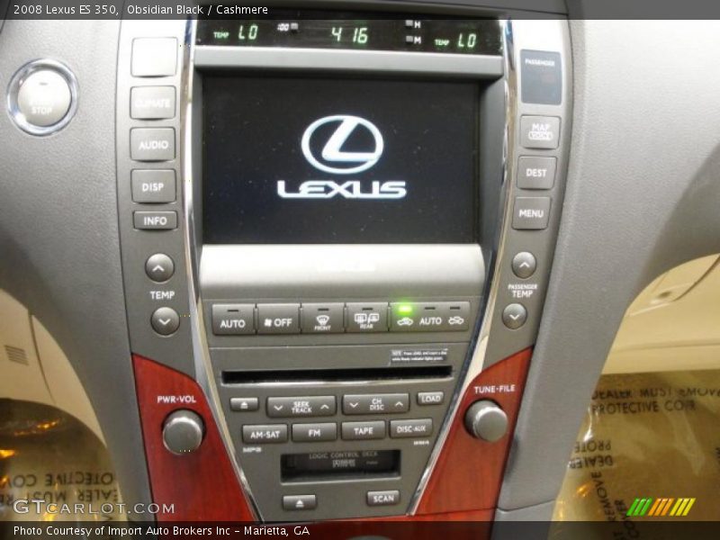 Obsidian Black / Cashmere 2008 Lexus ES 350
