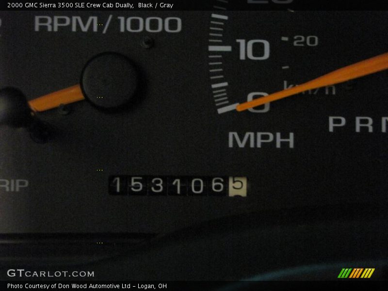 Black / Gray 2000 GMC Sierra 3500 SLE Crew Cab Dually