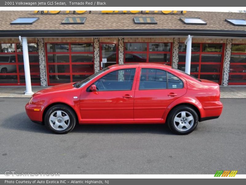 Tornado Red / Black 2001 Volkswagen Jetta GLS Sedan