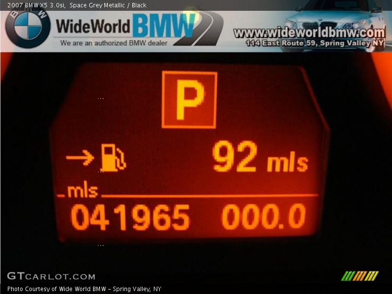 Space Grey Metallic / Black 2007 BMW X5 3.0si