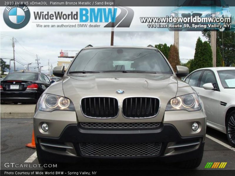 Platinum Bronze Metallic / Sand Beige 2010 BMW X5 xDrive30i