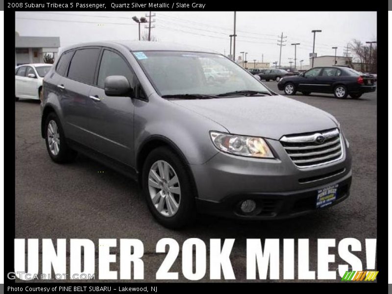 Quartz Silver Metallic / Slate Gray 2008 Subaru Tribeca 5 Passenger