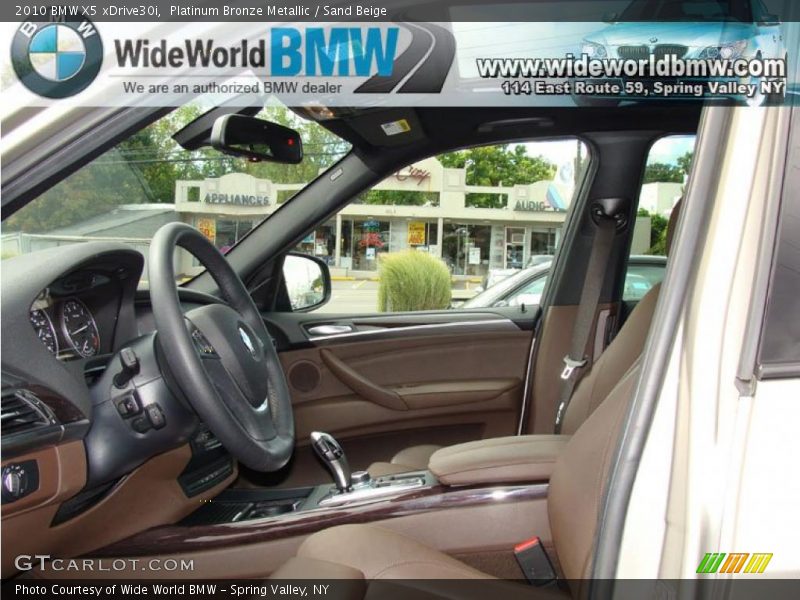 Platinum Bronze Metallic / Sand Beige 2010 BMW X5 xDrive30i