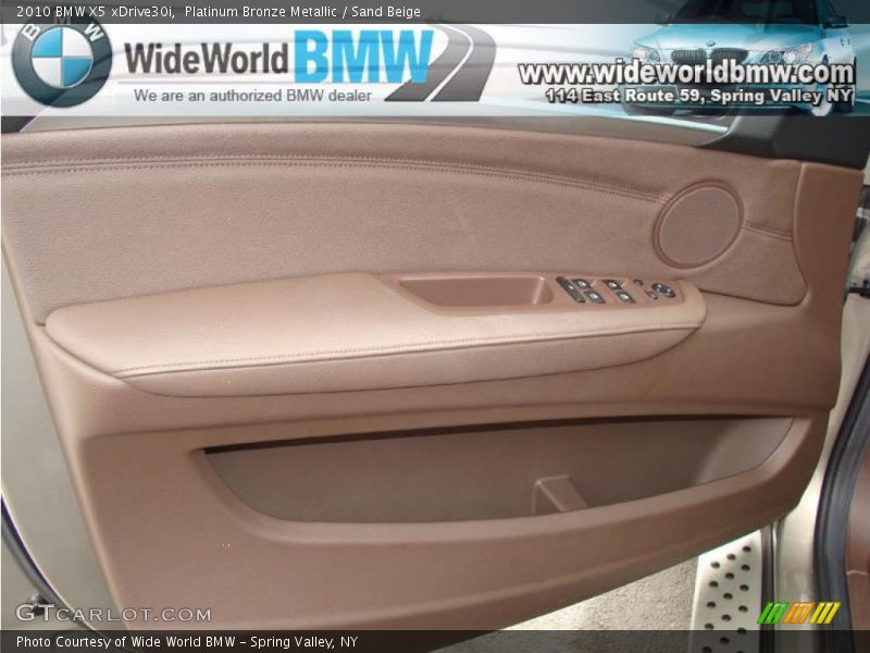 Platinum Bronze Metallic / Sand Beige 2010 BMW X5 xDrive30i