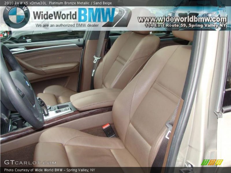 Platinum Bronze Metallic / Sand Beige 2010 BMW X5 xDrive30i