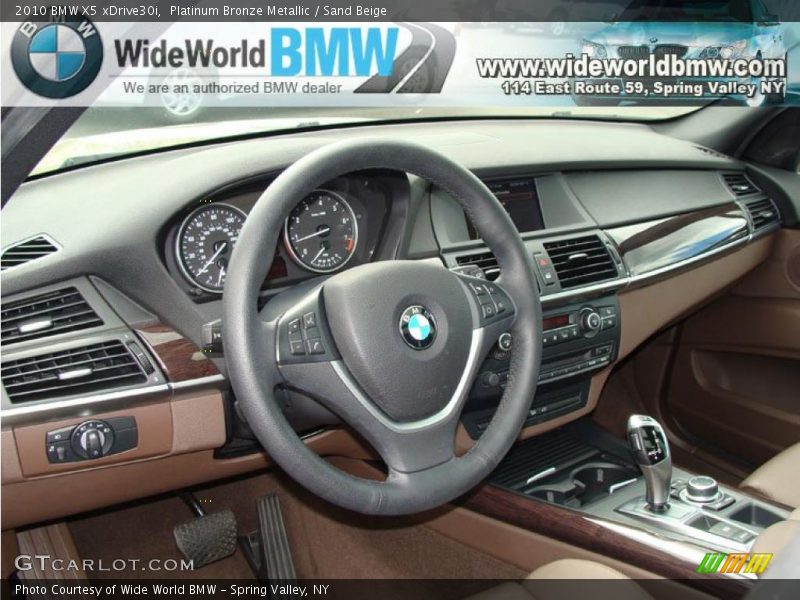 Platinum Bronze Metallic / Sand Beige 2010 BMW X5 xDrive30i