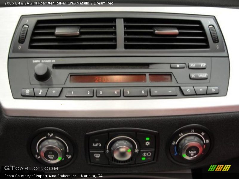 Silver Grey Metallic / Dream Red 2006 BMW Z4 3.0i Roadster