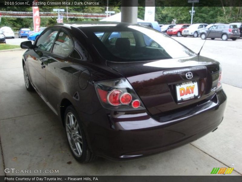 Sizzling Crimson Mica / Dark Charcoal 2010 Scion tC