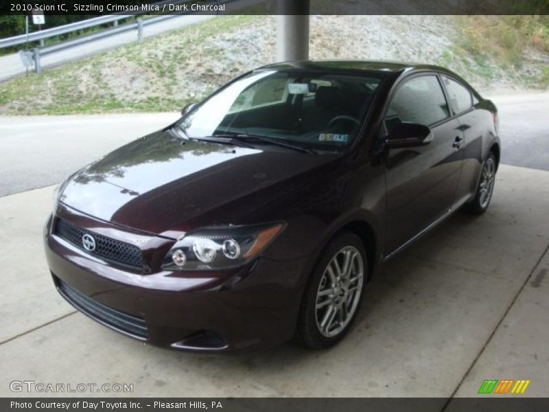 Sizzling Crimson Mica / Dark Charcoal 2010 Scion tC
