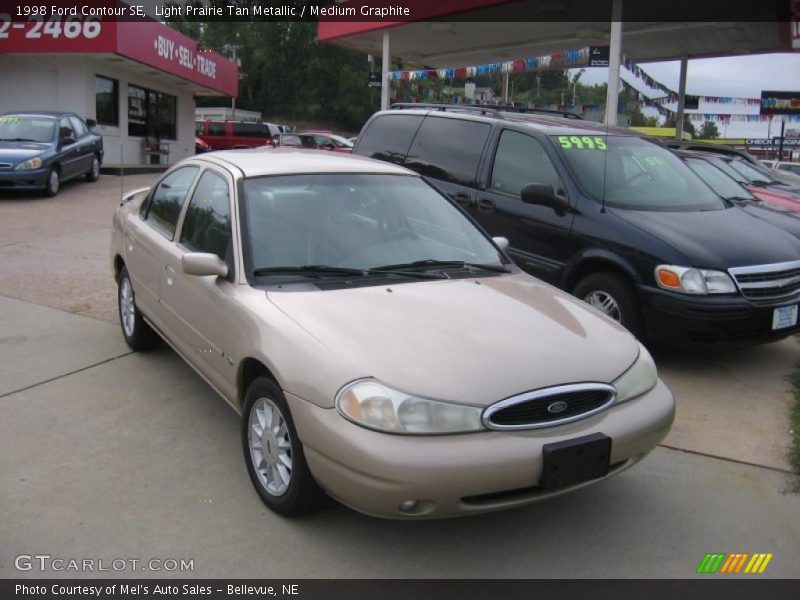 Light Prairie Tan Metallic / Medium Graphite 1998 Ford Contour SE