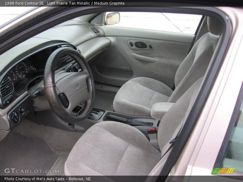 Light Prairie Tan Metallic / Medium Graphite 1998 Ford Contour SE