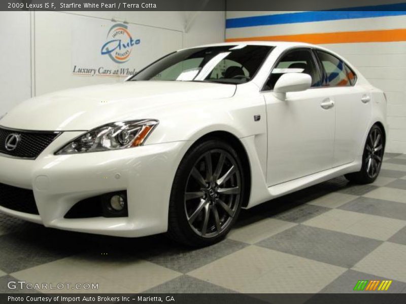 Starfire White Pearl / Terra Cotta 2009 Lexus IS F