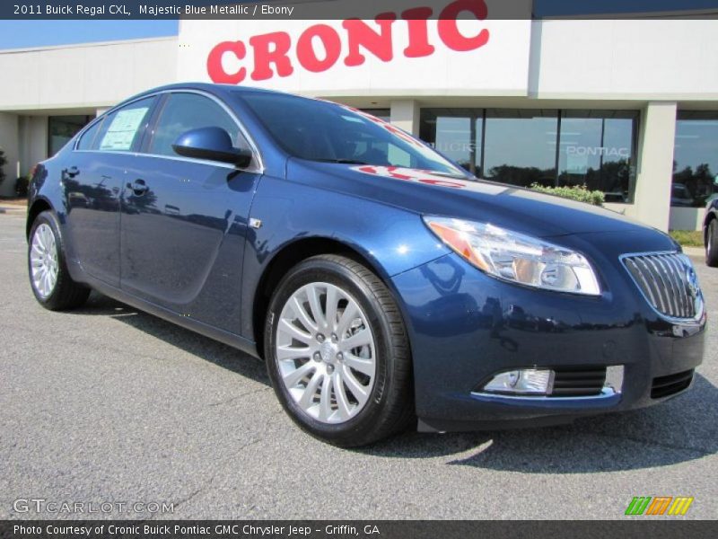 Majestic Blue Metallic / Ebony 2011 Buick Regal CXL