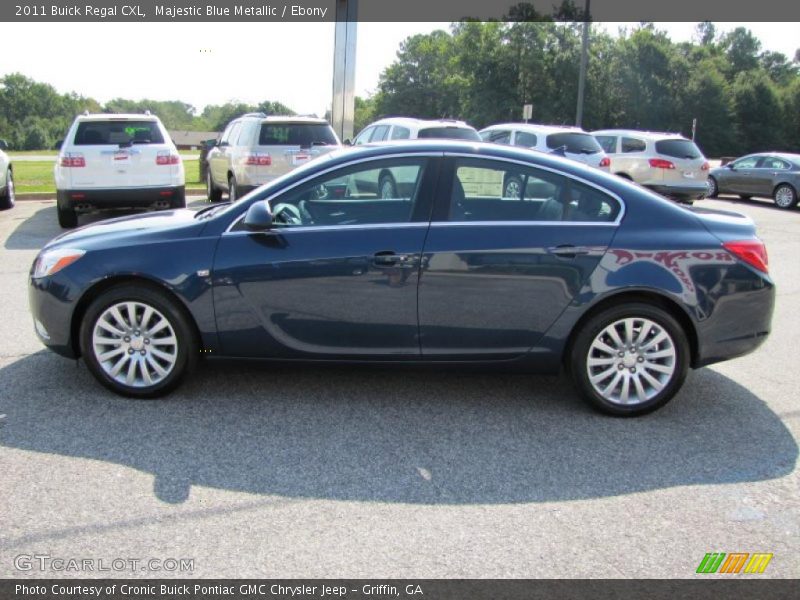 Majestic Blue Metallic / Ebony 2011 Buick Regal CXL